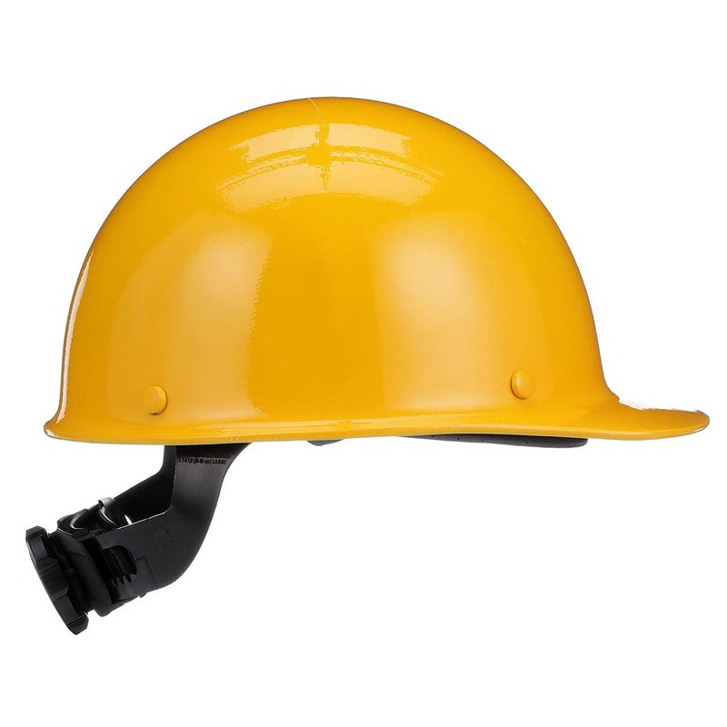 MSA 475397 Skullgard Cap Style Safety Hard Hat with Fas-Trac III Ratchet Suspension | Non-slotted Cap, Made of Phenolic Resin, Radiant Heat Loads up to 350F - Standard Size in Yellow - Image 3